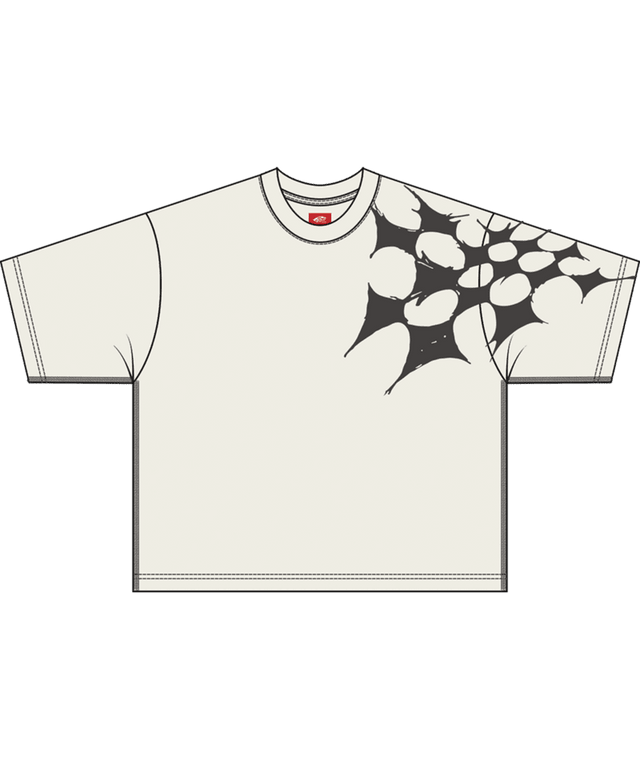 VANS Skate Splatter Web Short T-Shirt Marshmallow Men's Short Sleeve T-Shirts Vans 
