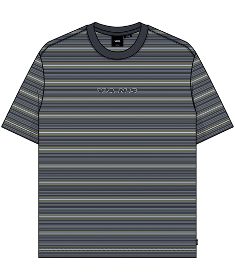 VANS Cameron Stripe T-Shirt Stormy Weather Men's Short Sleeve T-Shirts Vans 