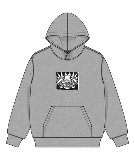 VANS Boy's Mouf Pullover Hoodie Cement Heather Boy's Pullover Hoodies Vans 