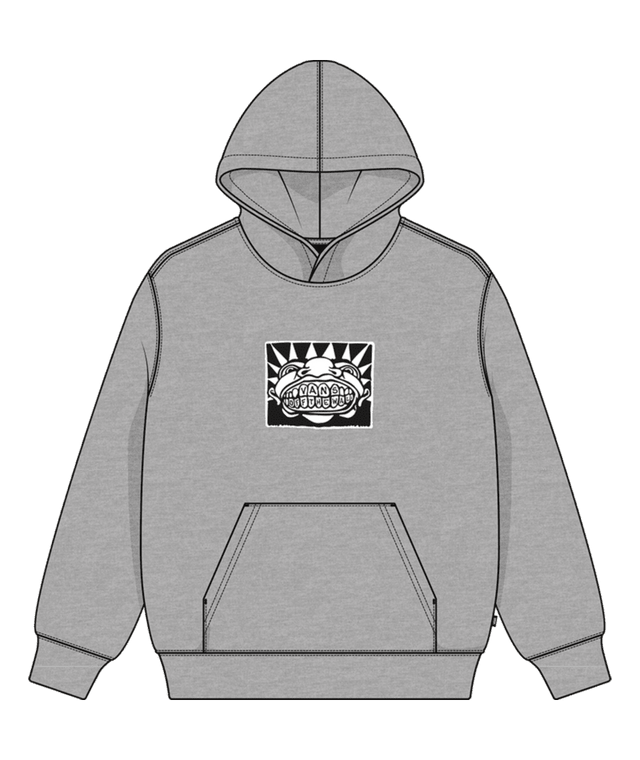 VANS Boy's Mouf Pullover Hoodie Cement Heather Boy's Pullover Hoodies Vans 