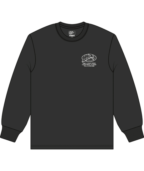 VANS Service Repair Long Sleeve T-Shirt Black Men's Long Sleeve T-Shirts Vans 