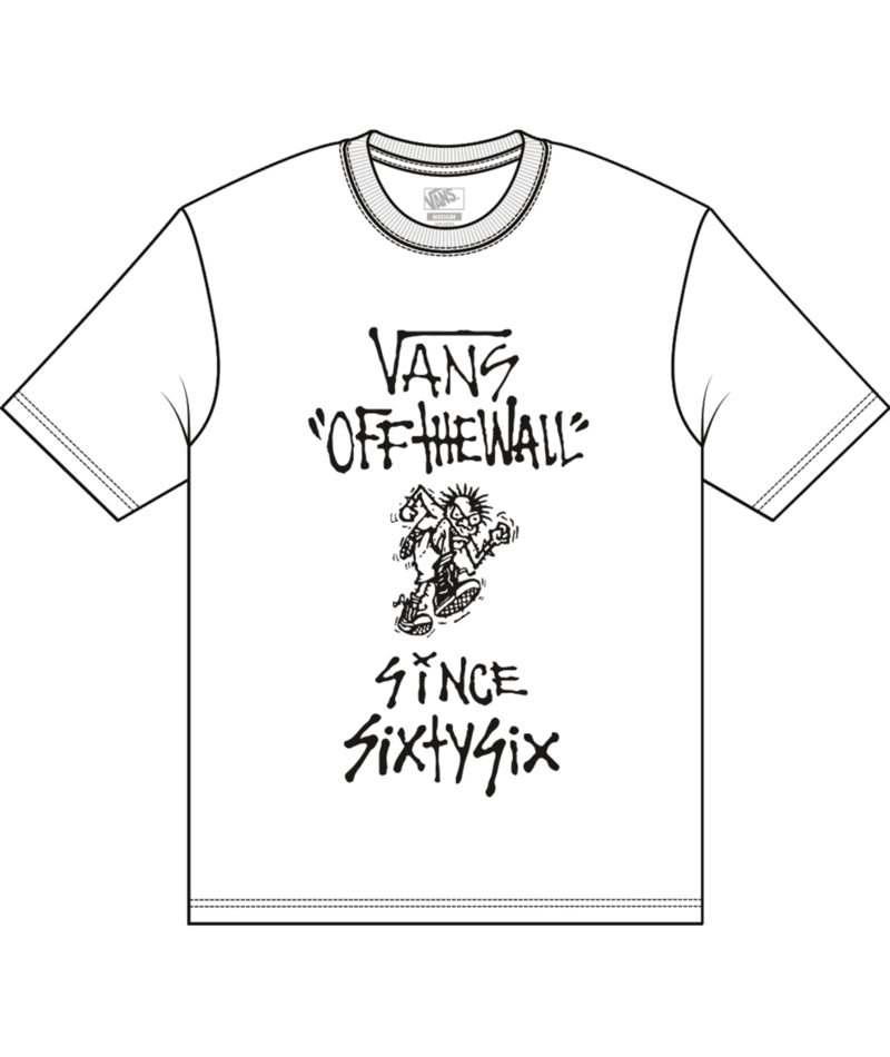 VANS Boy's Let Loose T-Shirt White Boy's T-Shirts Vans 