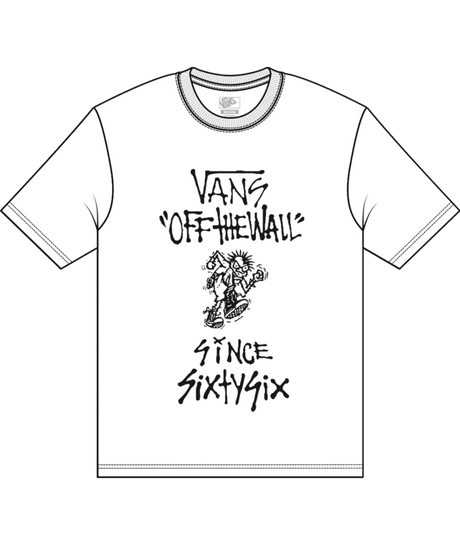 VANS Boy's Let Loose T-Shirt White Boy's T-Shirts Vans 