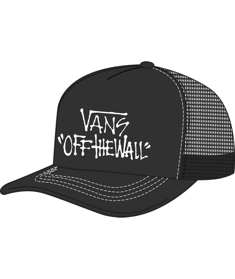 VANS Youth Pop Trucker Hat Black Boy's Hats Vans 