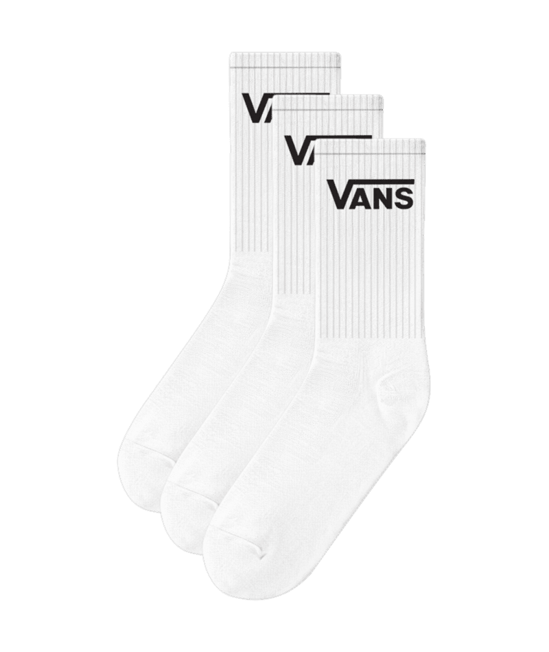 VANS Kids Classic Crew Socks White Youth Socks Vans 