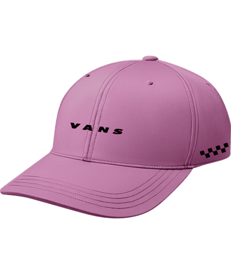 VANS Check Side Curved Bill Jockey Hat Pink Fizz Men's Hats Vans 