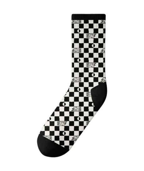 VANS Kids Ticker Socks Checkerboard Black Youth Socks Vans 