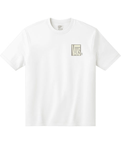 VANS Stretch Stack Crackle T-Shirt White Men's Short Sleeve T-Shirts Vans 