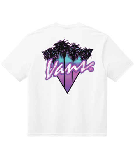 VANS Palm Drive T-Shirt White Men's Short Sleeve T-Shirts Vans 
