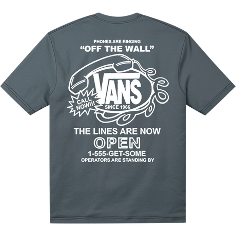 VANS Hot Lines T-Shirt Mystic Moss Men's Short Sleeve T-Shirts Vans 