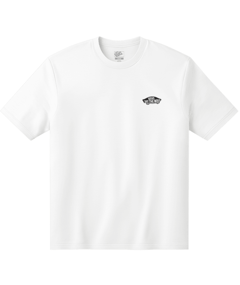 VANS Double Standard T-Shirt White/Black Men's Short Sleeve T-Shirts Vans 