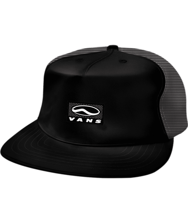 VANS Sidestripe Unstructured Trucker Hat Black Men's Hats Vans 