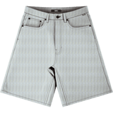 VANS Check-5 Baggy Striped Denim Shorts Blue Men's Walkshorts Vans 