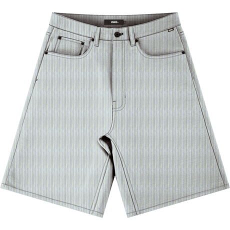 VANS Check-5 Baggy Striped Denim Shorts Blue Men's Walkshorts Vans 