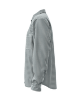 VANS Dobby Stripe Long Sleeve Button Up Shirt Mystic Moss Men's Long Sleeve Button Up Shirts Vans 