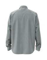 VANS Dobby Stripe Long Sleeve Button Up Shirt Mystic Moss Men's Long Sleeve Button Up Shirts Vans 