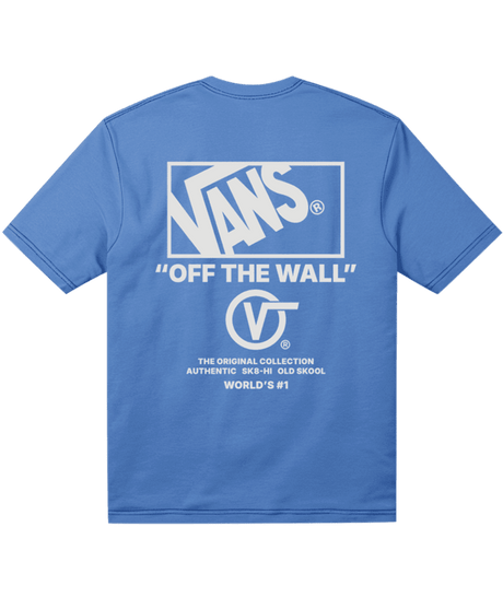 VANS Stacked Hi T-Shirt Bright Azure Men's Short Sleeve T-Shirts Vans 