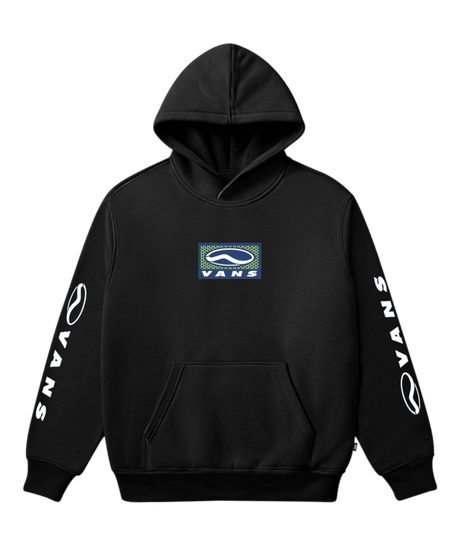 VANS Boys Sidestripe Sportswear Pullover Hoodie Black Boy's Pullover Hoodies Vans 