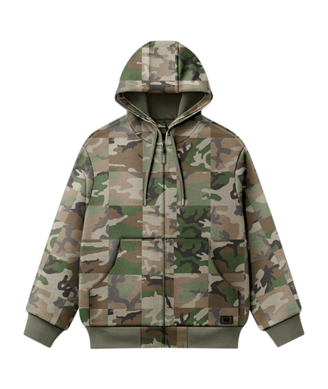 VANS Eli Workwear Canvas Full Zip Jacket Aluminum Men's Street Jackets Vans 