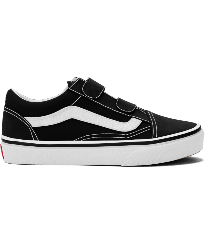 VANS Kids Old Skool V Shoes Black/True White Youth and Toddler Skate Shoes Vans 