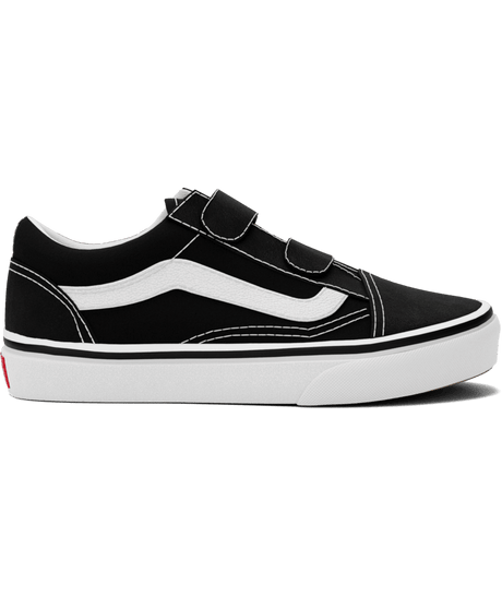 VANS Kids Old Skool V Shoes Black/True White Youth and Toddler Skate Shoes Vans 