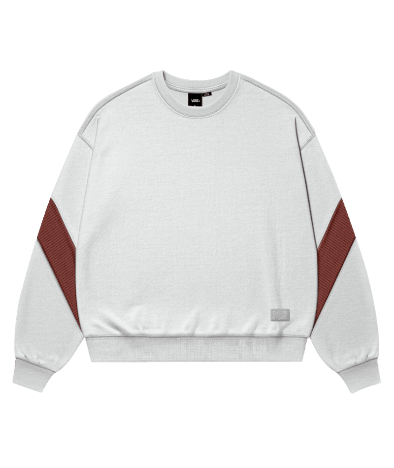 VANS Retro Sport Crewneck Sweater Ash Heather Grey Men's Crewnecks Vans 