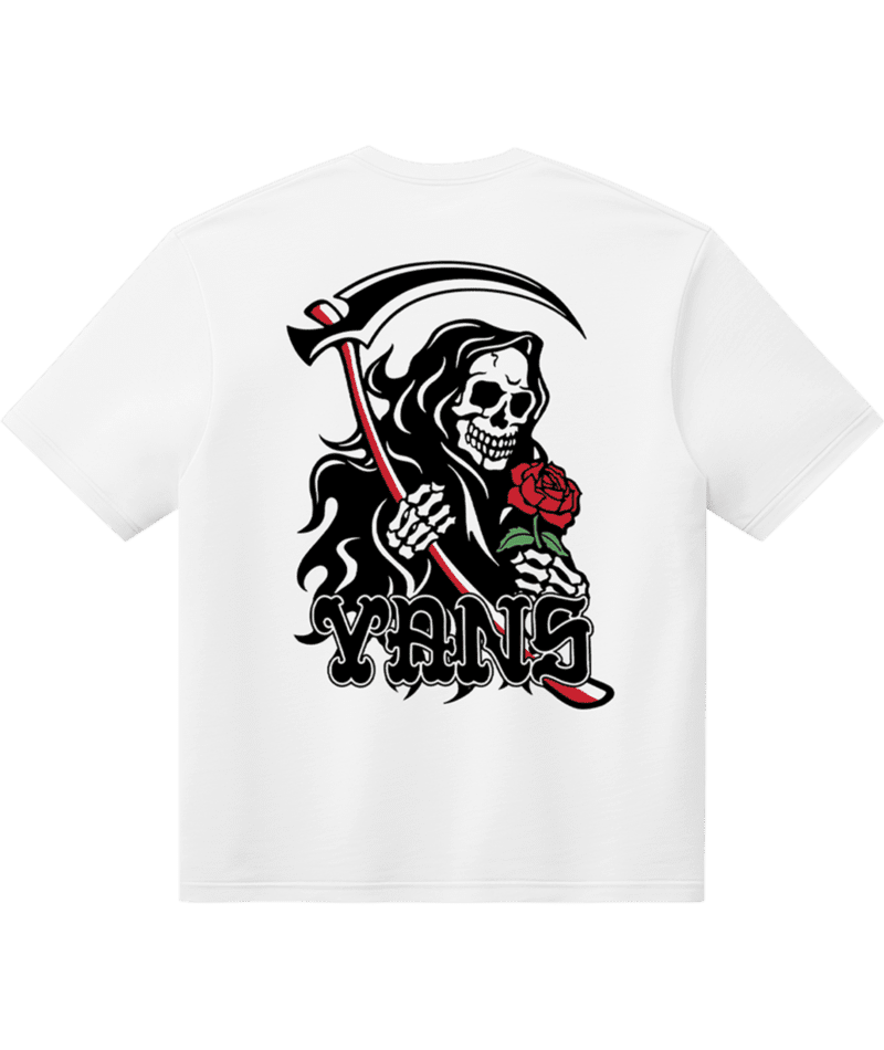 VANS So Long Reaper T-Shirt White Men's Short Sleeve T-Shirts Vans 