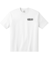 VANS Boys Racing Flames White Boy's T-Shirts Vans 