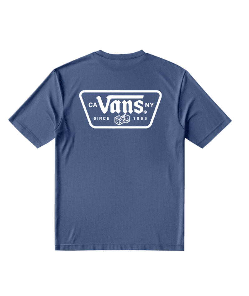 VANS Knu Patch T-Shirt True Navy Blue Men's Short Sleeve T-Shirts Vans 