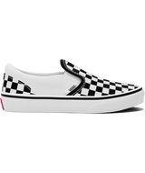VANS Kids Classic Slip-On Checkerboard Shoes Black/True White Youth and Toddler Skate Shoes Vans 