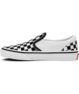 VANS Kids Classic Slip-On Checkerboard Shoes Black/True White Youth and Toddler Skate Shoes Vans 