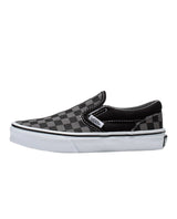 VANS Youth Classic Slip On Shoes Checkerboard Black/Pewter Youth and Toddler Skate Shoes Vans 