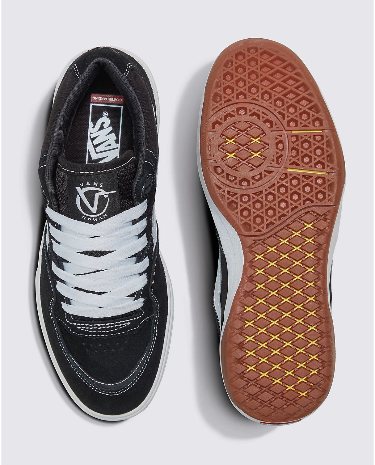 VANS Rowan 2 Shoes Black/White – Freeride Boardshop