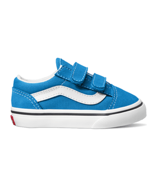 VANS Toddler Old Skool V Shoes Colour Theory Brilliant Blue Youth and Toddler Skate Shoes Vans 