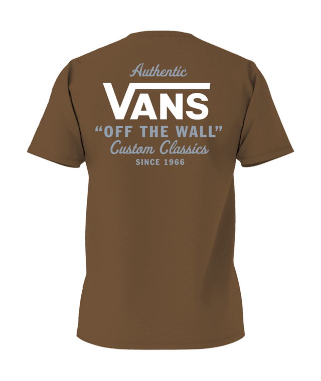VANS Holder Classic T-Shirt Coffee Liqueur/White Men's Short Sleeve T-Shirts Vans 