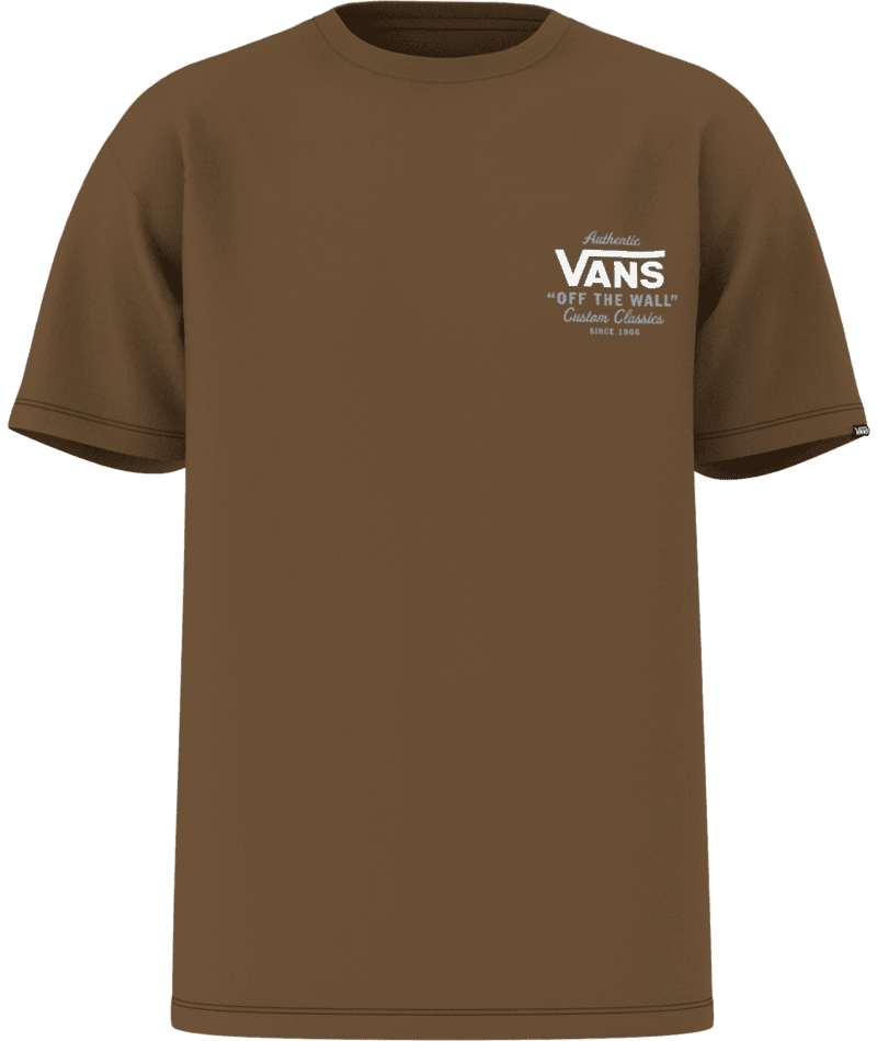 VANS Holder Classic T-Shirt Coffee Liqueur/White Men's Short Sleeve T-Shirts Vans 
