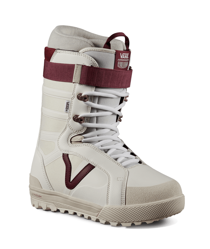 VANS x Benny Urban Hi-Standard Pro Snowboard Boots Marshmallow/Burgundy 2024 Men's Snowboard Boots Vans 