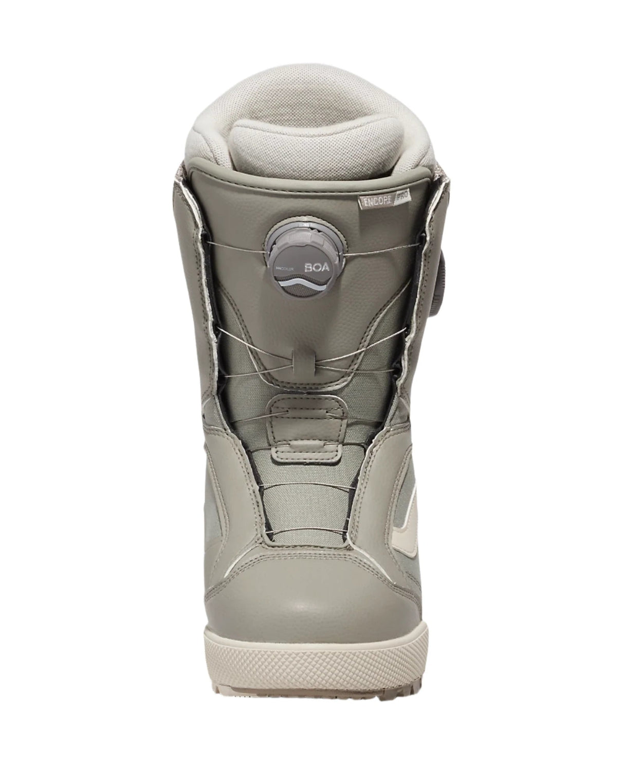 VANS Women's Encore Pro Snowboard Boots Khaki/White 2025 Women's Snowboard Boots Vans 