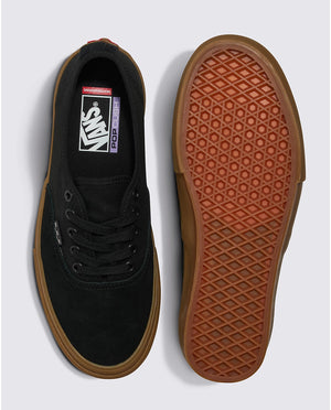 VANS Skate Authentic Shoes Black/Black/Gum Men's Skate Shoes Vans 