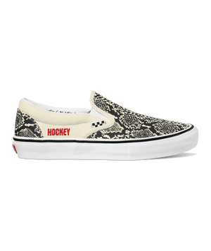 VANS x Hockey Skate Slip-On Shoe White/Snake Men's Skate Shoes Vans 