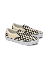 VANS Skate Slip-On Shoes Checkerboard Black/Off White Men's Skate Shoes Vans 