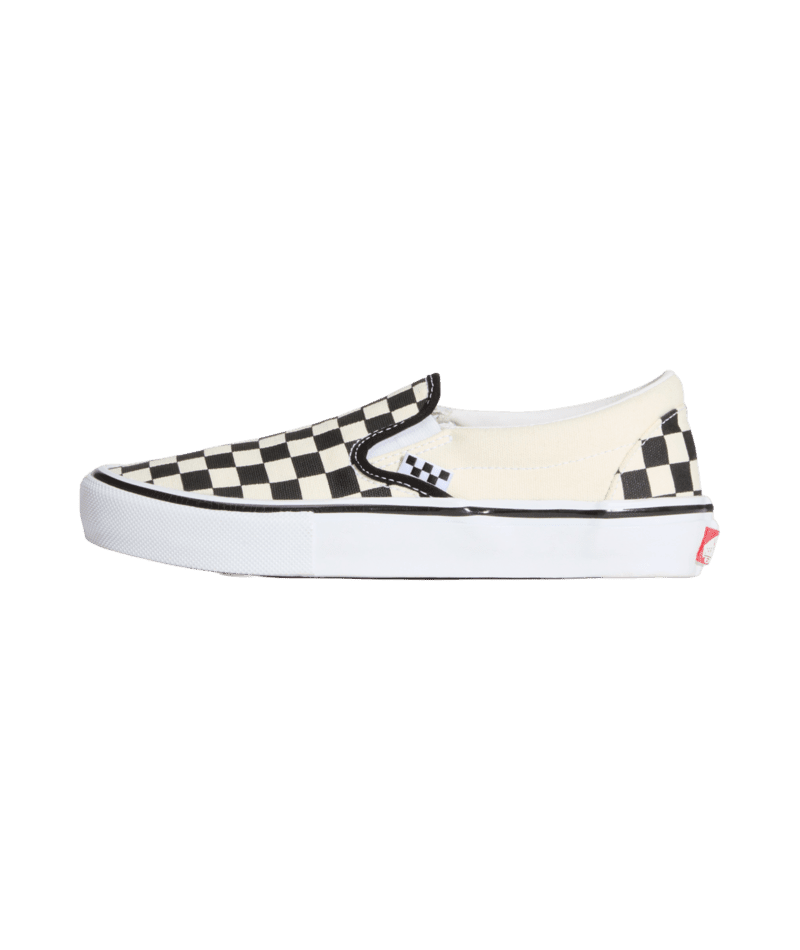 VANS Skate Slip-On Shoes Checkerboard Black/Off White Men's Skate Shoes Vans 