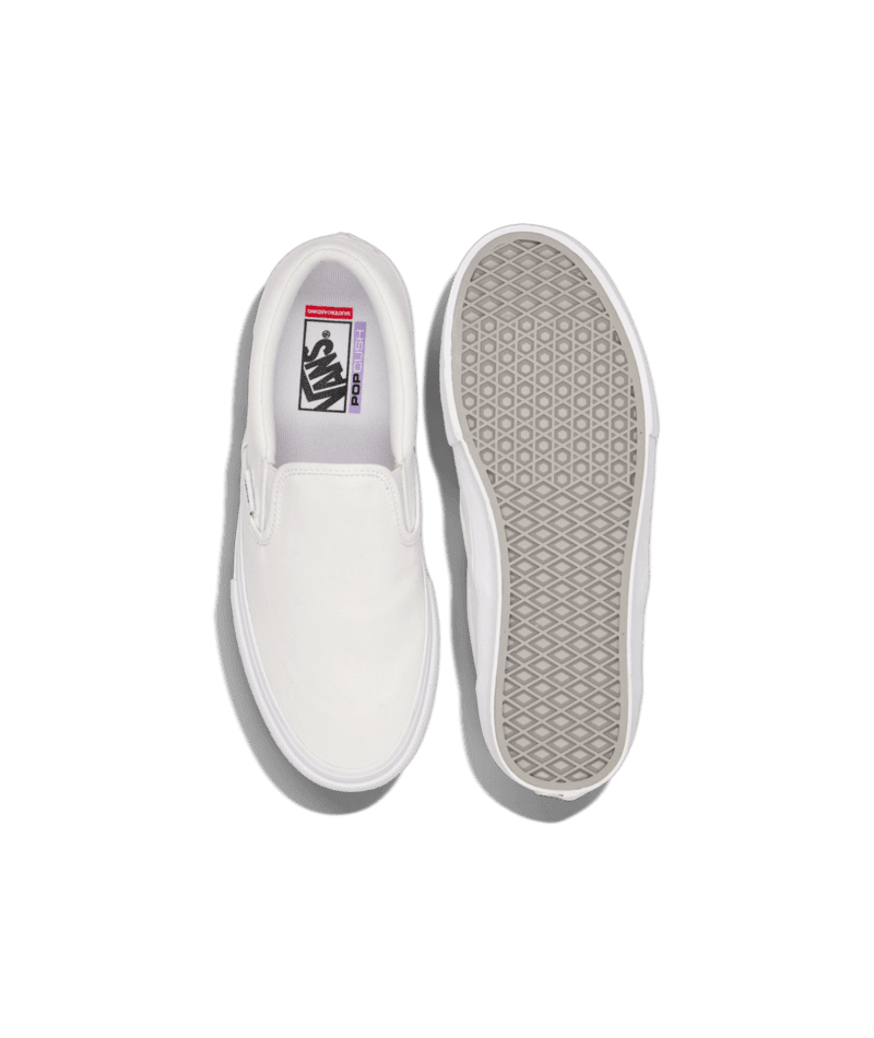 VANS Skate Slip On Shoes True White Men's Skate Shoes Vans 