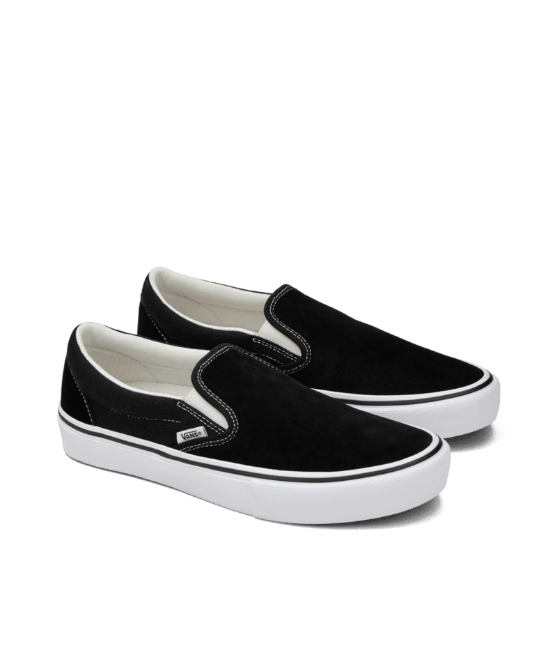 VANS Skate Slip On Shoes Black/White Men's Skate Shoes Vans 