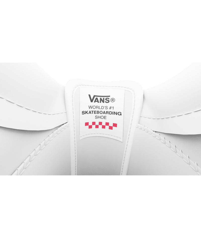 VANS Skate Old Skool Leather Shoes White/White Men's Skate Shoes Vans 