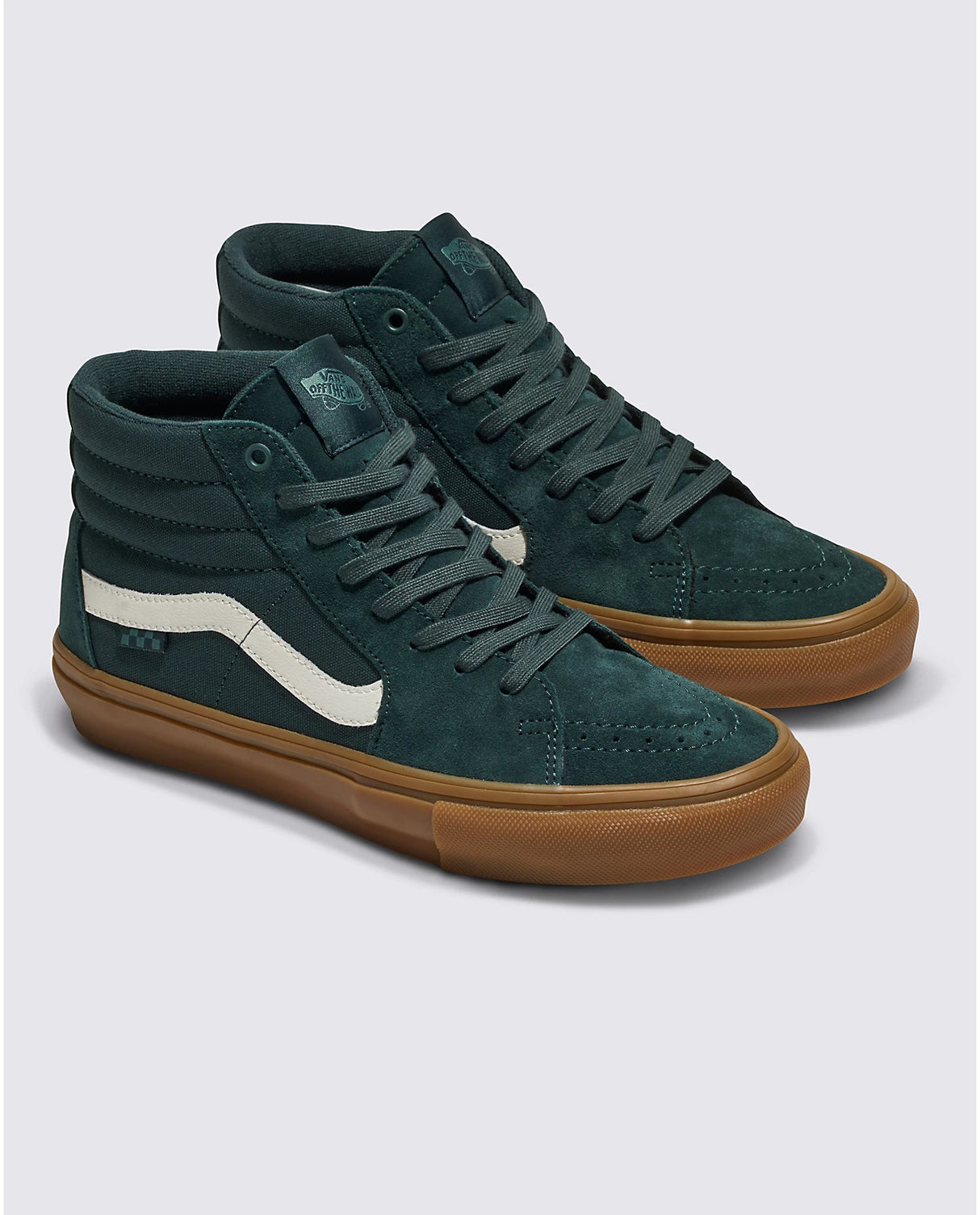 VANS Skate Sk8-Hi Shoes Dark Green/Gum Men's Skate Shoes Vans 