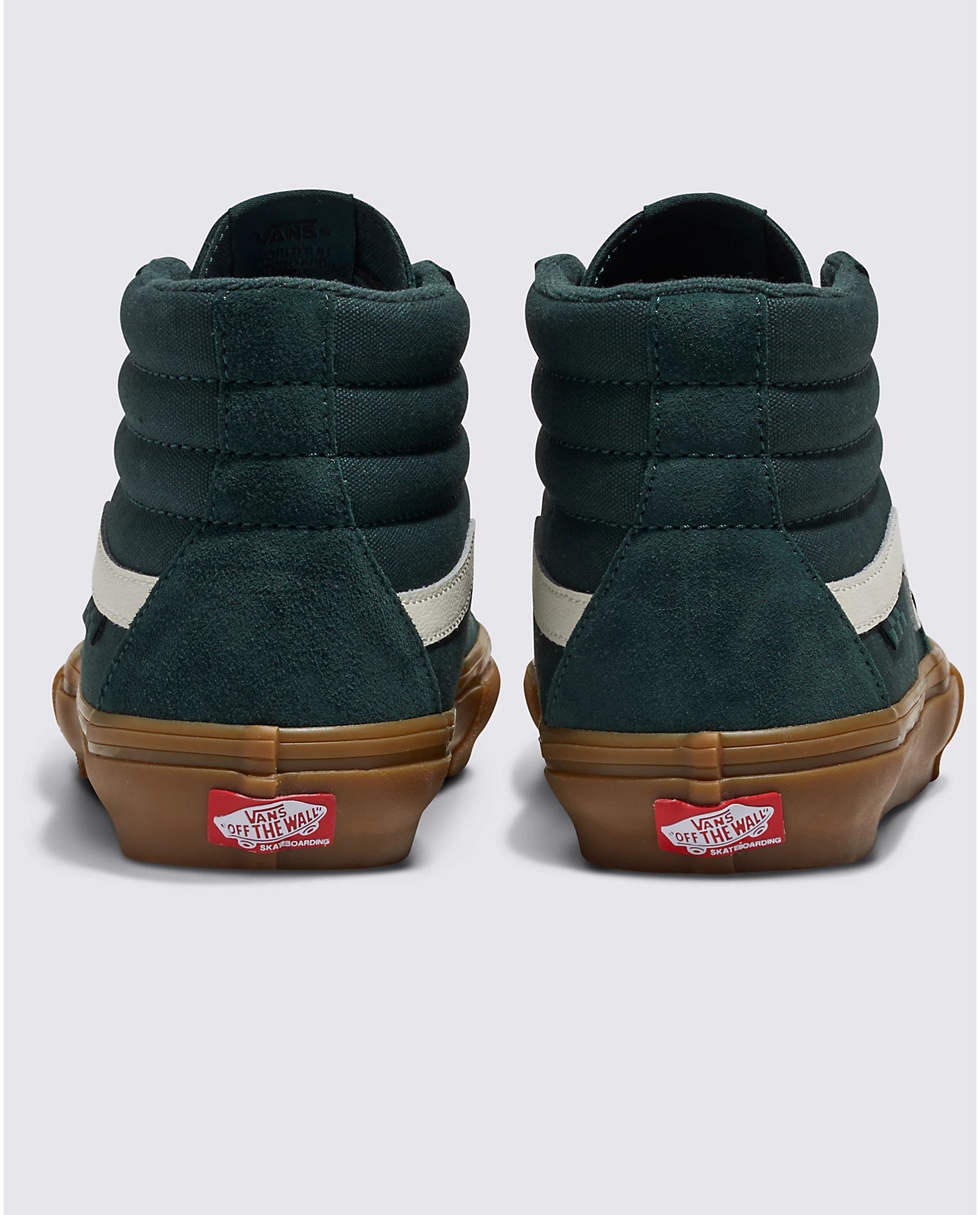 VANS Skate Sk8 Hi Shoes Dark Green Gum 9.5