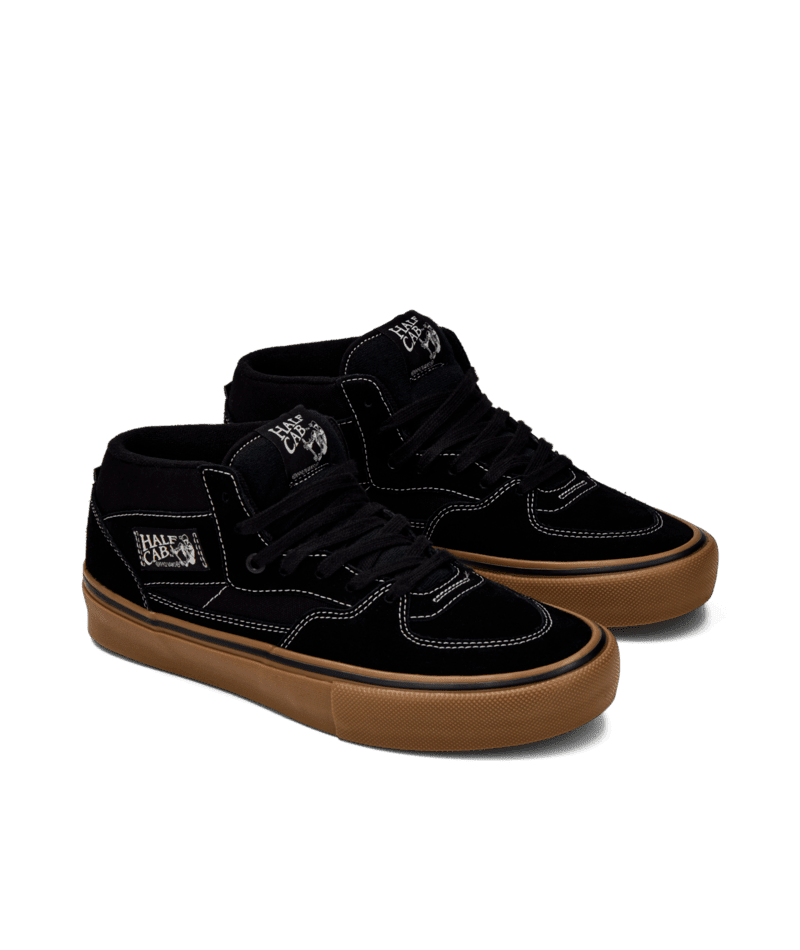 VANS Skate Half Cab Shoes Black/Gum/White Men's Skate Shoes Vans 