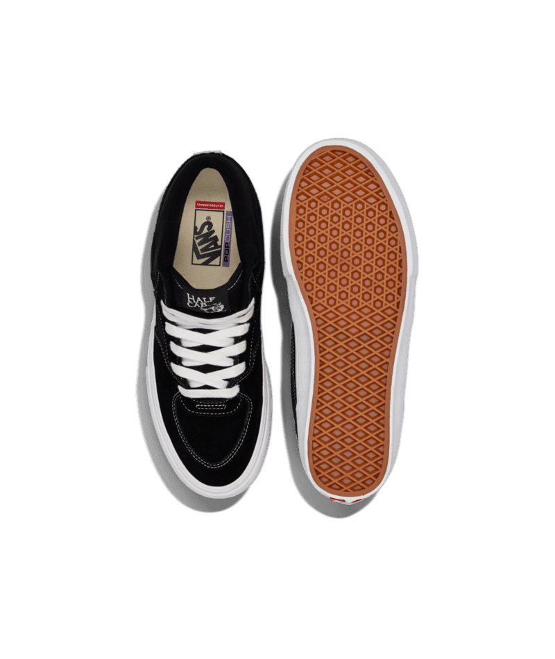 VANS Skate Half Cab Shoes Black/White Men's Skate Shoes Vans 