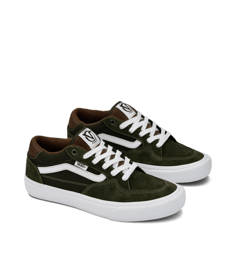 VANS Skate Rowan Shoes Green/Brown Men's Skate Shoes Vans 